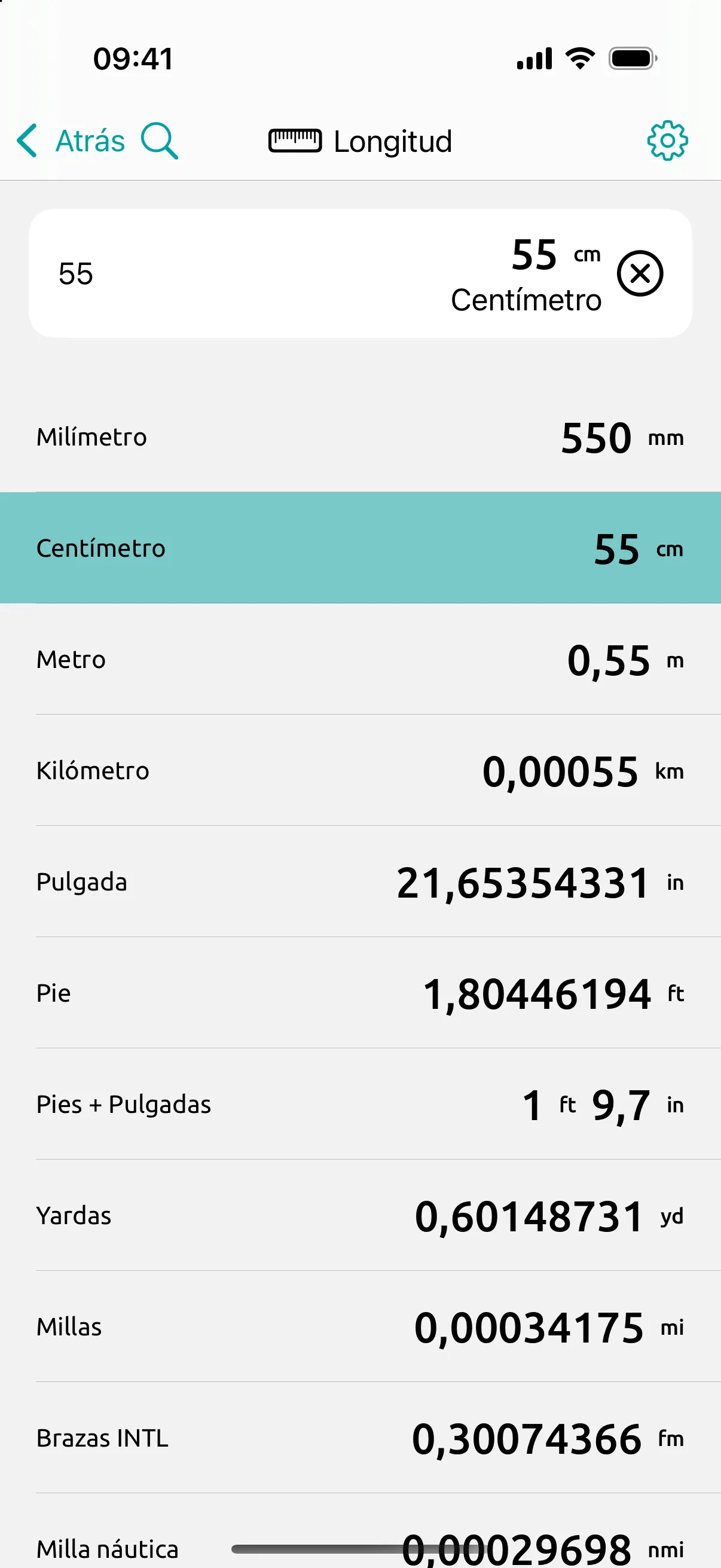 Pantalla de longitud: una maleta de cabina de 55 cm mide 21,65 pulgadas